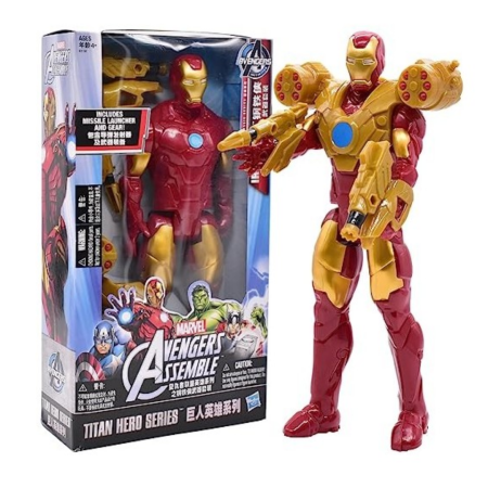 🔥 آيرون مان احمر – Iron Man Titan Hero Series الأصلية من MARVEL! 🔥